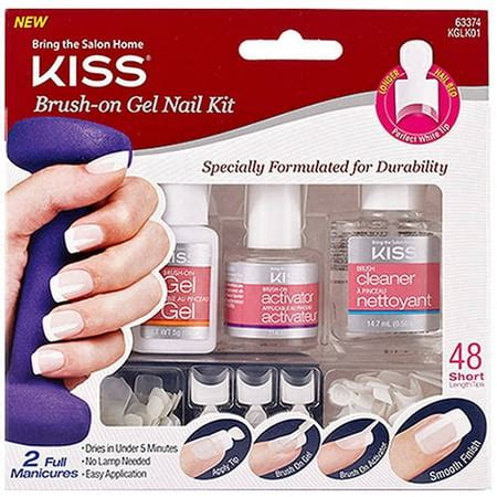 Kiss Brush-on Gel Nail Kit, 51 pc - Walmart.com