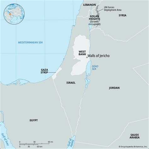 Jericho Neolithic Village Map