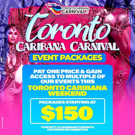 Toronto Caribana Carnival Event Package 2023