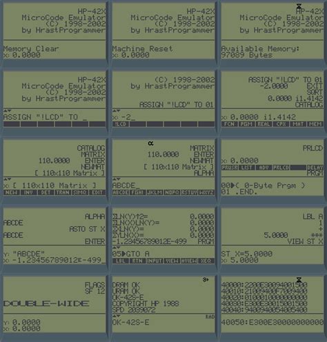HP-42X MicroCode Emulator