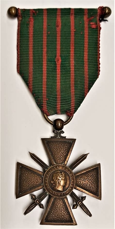 CROIX DE GUERRE 1914 - 1917 MEDAL CROSS OF WAR FRANCE WWI - Global War ...