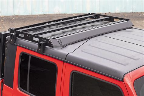 Jeep Gladiator Roof Rack Black Powdercoat Without Lightbar Cutout Short ...