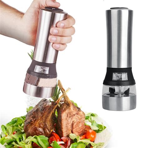 Aliexpress.com : Buy Electric Pepper Grinder Stainless Steel Acrylic ...