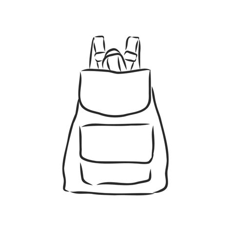 backpack vector sketch 19139332 Vector Art at Vecteezy