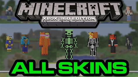 All Minecraft Xbox 360 Edition Skins and Skin Packs - YouTube