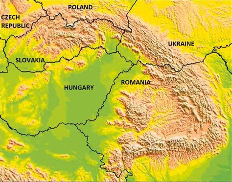 Map Of Europe Carpathian Mountains