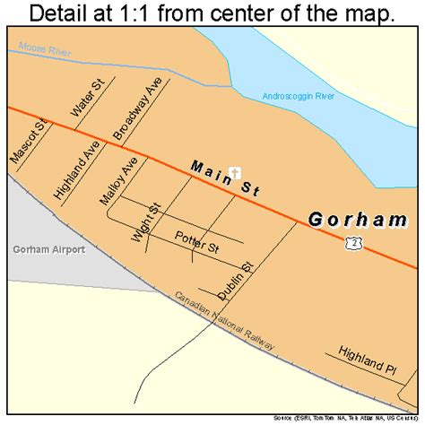 Gorham New Hampshire Street Map 3330180