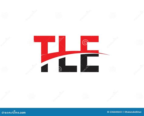 TLE Letter Initial Logo Design Vector Illustration Stock Vector ...