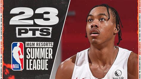 Scottie Barnes 23 PTS Full Highlights vs Hornets | 2021 NBA Summer ...