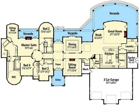 Small Italian Villa Floor Plans - floorplans.click