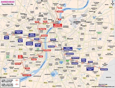 Ahmedabad Metro Route Map