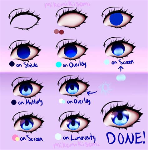 How To Color Anime Eyes Ibispaint - Manga