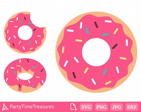 Donut SVG Doughnut Svg Donut Clipart Donut With Sprinkles - Etsy Norway