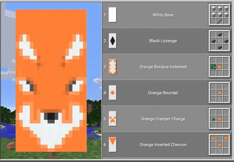 Image result for best fox banner in minecraft" | Minecraft banner ...