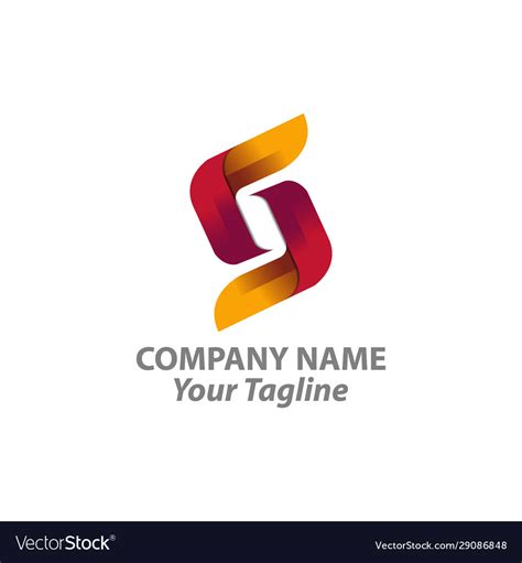 Business corporate letter s logo design simple Vector Image