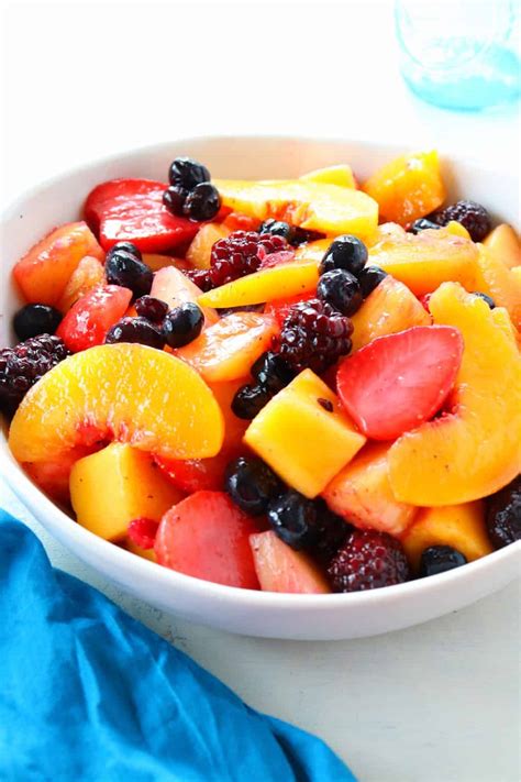 Frozen Fruit Salad - Crunchy Creamy Sweet