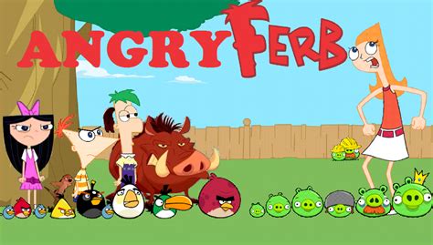 Angry Ferb | Angry, Angry birds, Phineas and ferb