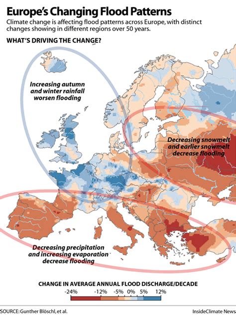 Map: Europe's Changing Flood Patterns - Inside Climate News