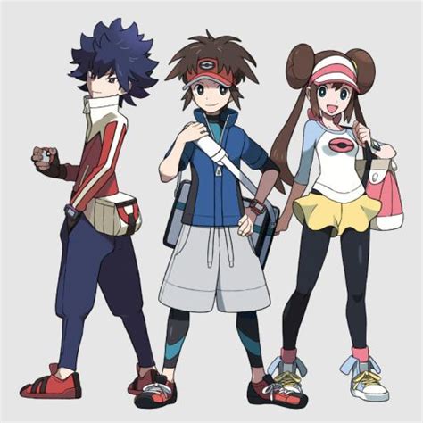 Pokemon Characters Black And White Anime