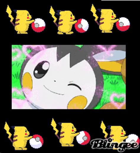 pikachu caught emolga Picture #131183784 | Blingee.com