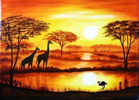 Paisaje Kenia - Paisaje Kenia in 2020 | Africa painting, African art ...