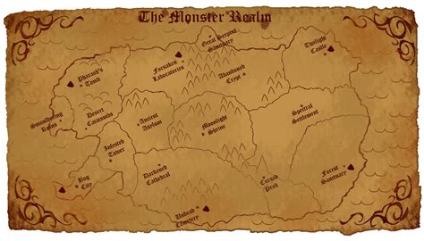 Map of the Monster Realm by BobBricks on DeviantArt