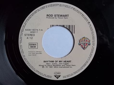 Rod Stewart Rhythm Of My Heart Records, LPs, Vinyl and CDs - MusicStack