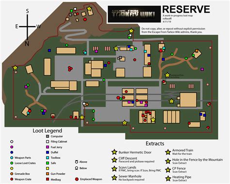 Escape From Tarkov Reserve Map Loot