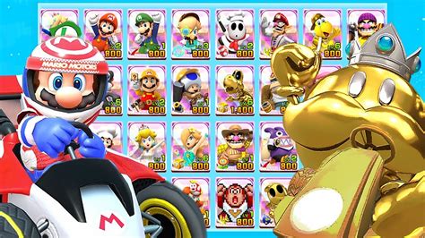 Mario Kart Tour All Characters Unlocked and Golden King Bob-omb, Bowser ...