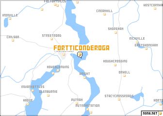 Fort Ticonderoga (United States - USA) map - nona.net