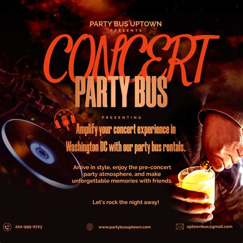 Concert Party Bus in Washington DC by Party Bus Uptown on Dribbble