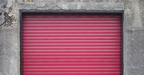 Red Garage Door - Stock Photos | Motion Array