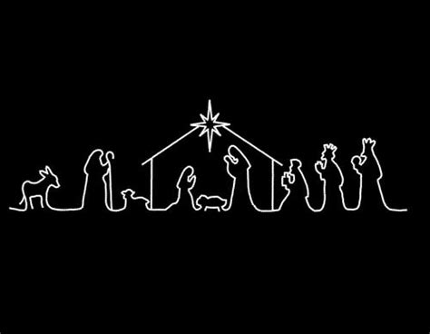 NATIVITY SCENE SILHOUETTE