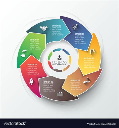 Circle element for infographic Royalty Free Vector Image