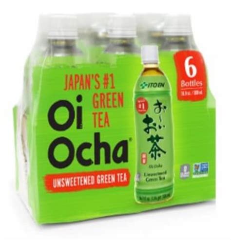 Ito En Oi Ocha® Unsweetened Green Tea, 6 bottles / 16.9 fl oz - Fry’s ...