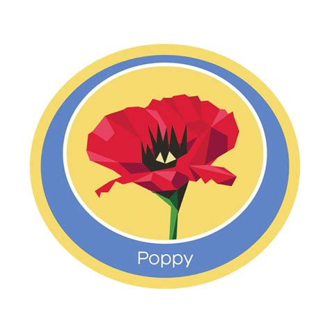 Poppy Emblem Woven Badge - Online Shop