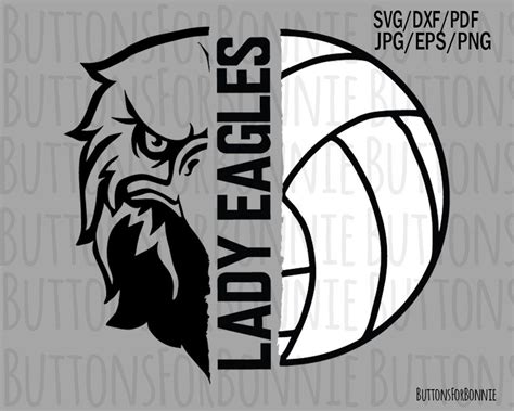 Lady eagles Volleyball SVG Volleyball Mom volleyball svg | Etsy in 2021 ...