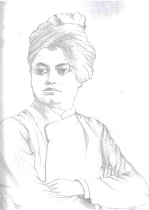 Outline Swami Vivekananda Pencil Sketch : .drawing out the outline of ...