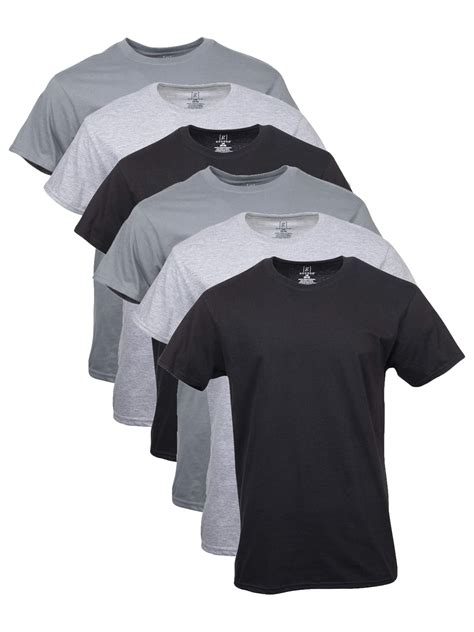 George Men's Assorted Crew T-Shirts, 6 Pack - Walmart.com