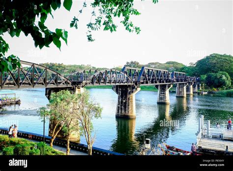 The Bridge of the River Kwai death railway bridge Tham krasae Stock ...