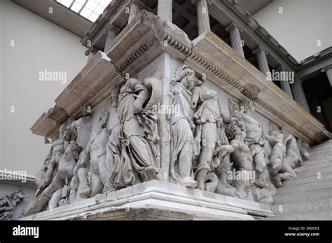 Detail of the Pergamon Altar at Pergamon Museum, Berlin, Germany Stock ...