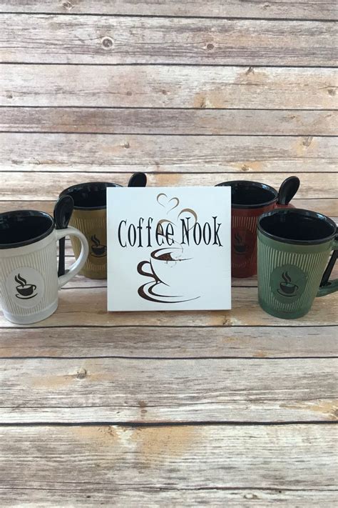 Coffee nook wood coffee lovers sign coffee lovers wood sign | Etsy