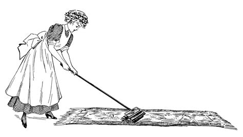 42++ Cleaning lady clipart black and white you should have it