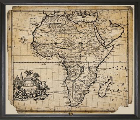 Antique Africa Map