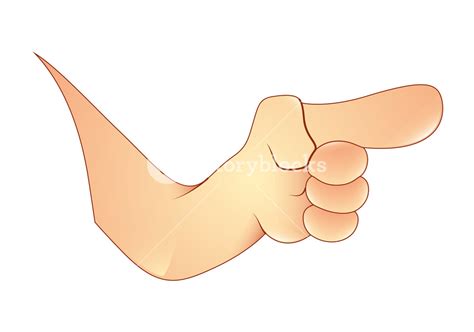 Cartoon Pointing Finger Hand Royalty-Free Stock Image - Storyblocks