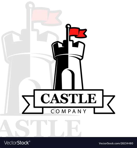 Logo castle Royalty Free Vector Image - VectorStock