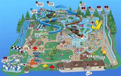 Map of Cultus Lake Waterpark, BC's biggest and best waterpark, only an ...