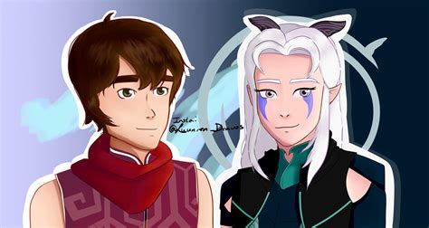 My finished piece. Rayla and Callum! : r/TheDragonPrince