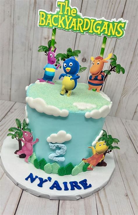 Backyardigans Cake | Themed cakes, Cake, First birthday decorations