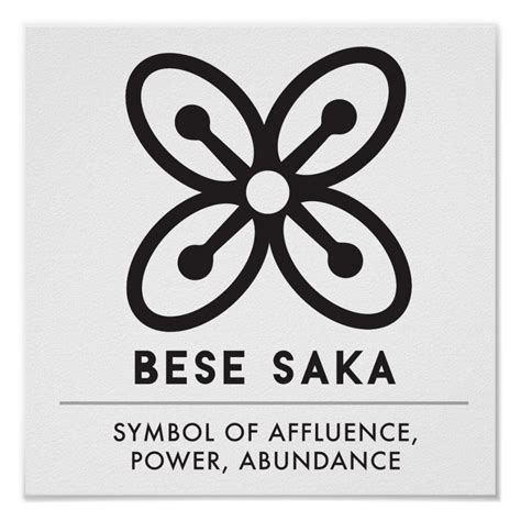 BESE SAKA | Symbol of Affluence, Power, Abundance Poster | Zazzle ...